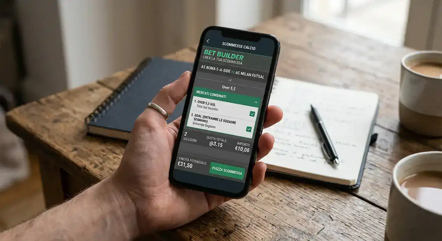 Combinazione di mercati intra-match in scommesse su calcio a 5