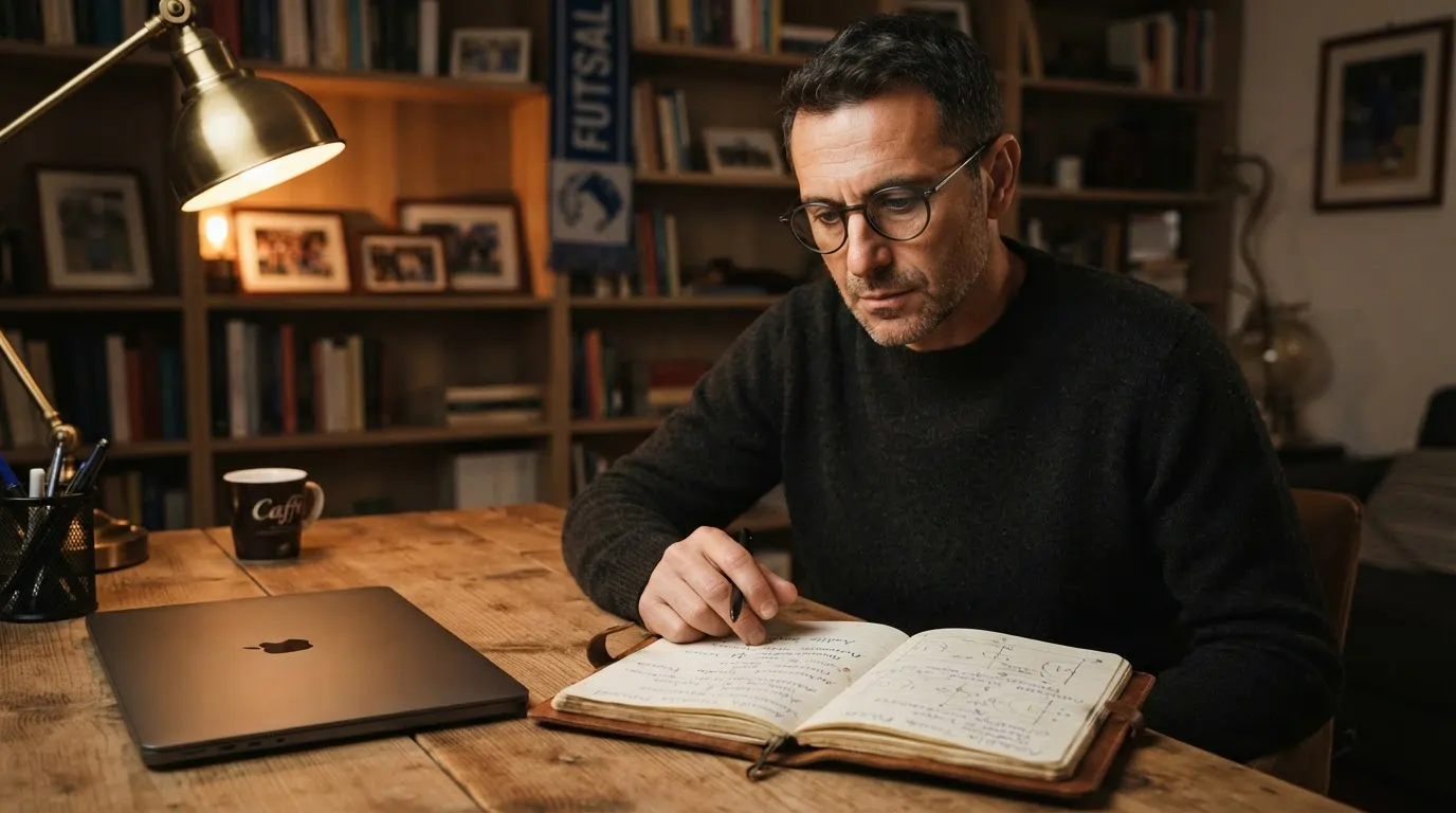 Analista quote che applica una strategia disciplinata alle scommesse sul calcio a 5