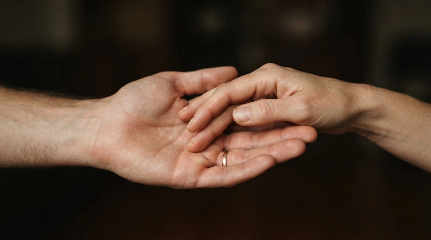 Mano tesa in segno di supporto, simbolo di aiuto per chi gioca